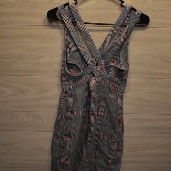 Forever 21 Plaid Grey Summer Dress - Picture 2 of 4